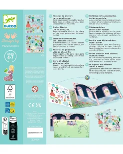 Adesivi Riposizionabili con 2 Scenari - Vita a Castello - 4+ anni