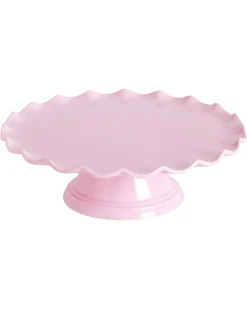 Alzatina per Dolci con Bordo a Ondina - Rosa