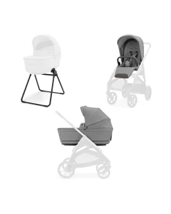 Aptica System Duo - Crystal Grey - Seduta All Season + Culla Open Up