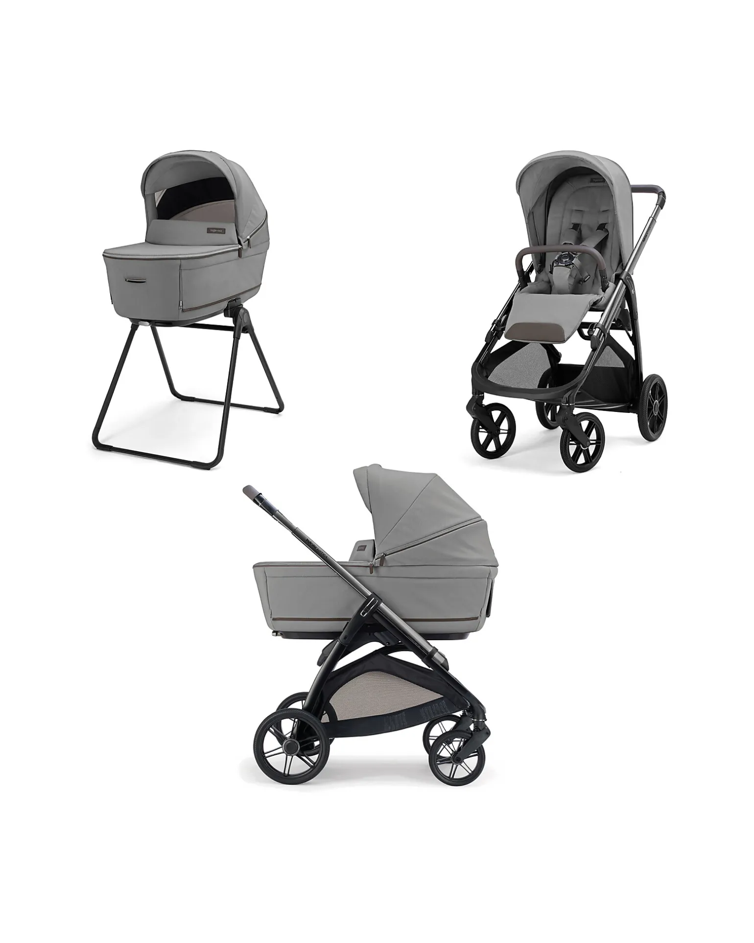 Aptica System Duo Crystal Grey + Telaio Litio