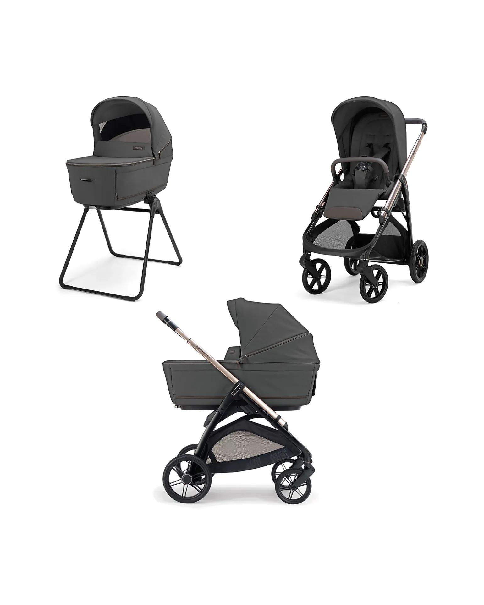 Aptica System Duo Marble Grey + Telaio Palladio