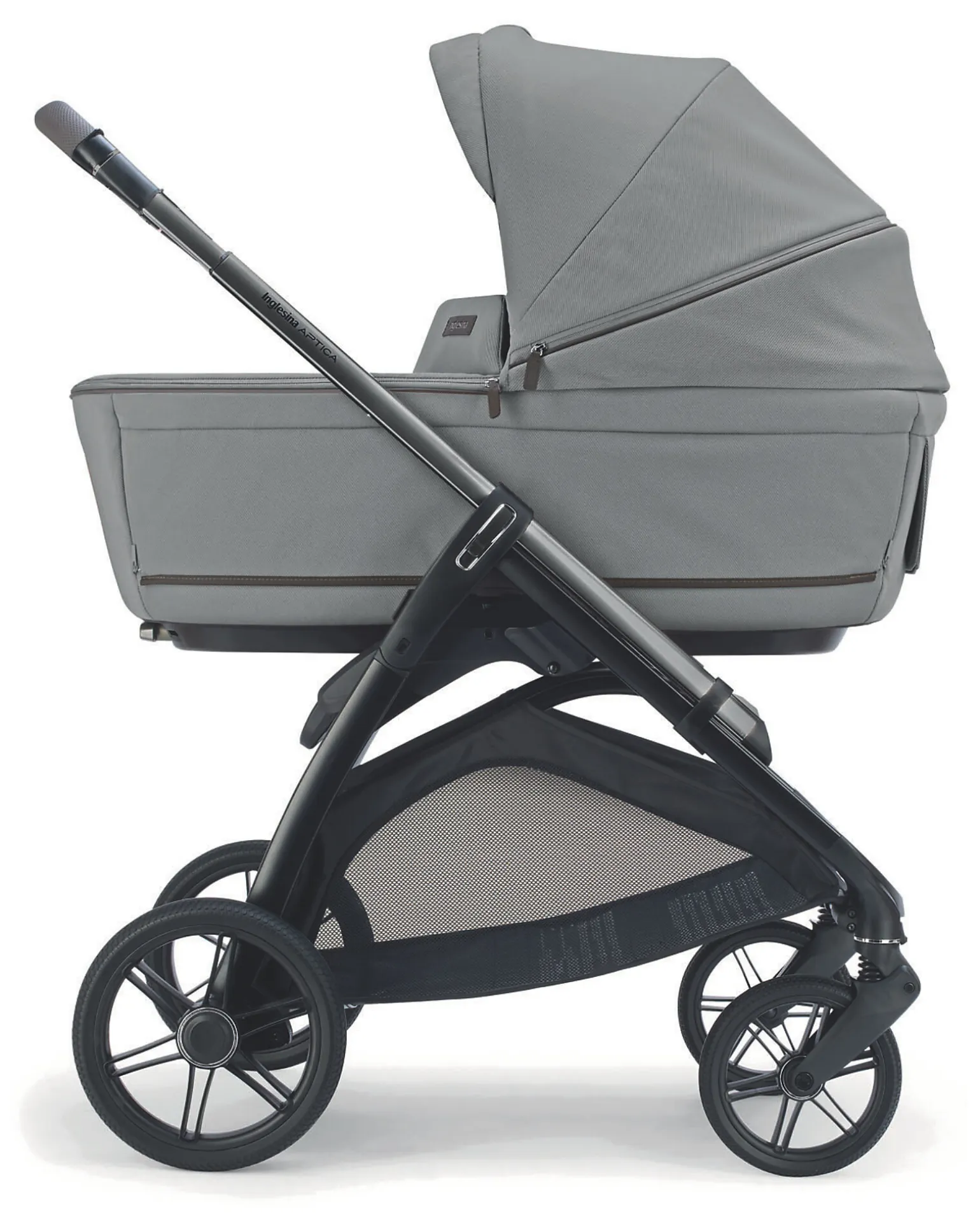 Aptica System Quattro - Crystal Grey- Seduta All Season + Culla Open Up + Standup + Seggiolino Auto Darwin