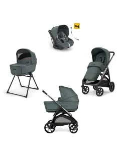 Aptica System Quattro - Emerald Green - Passeggino + Culla Standup + Seggiolino Auto Darwin Recline