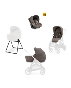 Aptica System Quattro - Essence Mokka - Seduta All Season + Culla Open Up + Standup + Seggiolino Auto Darwin