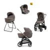 Aptica System Quattro - Essence Mokka - Seduta All Season + Culla Open Up + Standup + Seggiolino Auto Darwin + Telaio Palladio