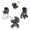 Aptica System Quattro - Ivy Green - Passeggino + Culla Standup + Seggiolino Auto Darwin Recline EVO + Telaio Litio
