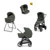 Aptica System Quattro - Ivy Green - Seduta All Season + Culla Open Up + Standup + Seggiolino Auto Darwin + Telaio Litio
