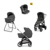 Aptica System Quattro - Marble Grey - Seduta All Season + Culla Open Up + Standup + Seggiolino Auto Darwin + Telaio Palladio
