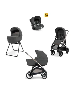 Aptica System Quattro - Marble Grey - Seduta All Season + Culla Open Up + Standup + Seggiolino Auto Darwin + Telaio Palladio
