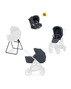 Aptica System Quattro - Sapphire Blue - Seduta All Season + Culla Open Up + Standup + Seggiolino Auto Darwin