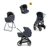 Aptica System Quattro - Sapphire Blue - Seduta All Season + Culla Open Up + Standup + Seggiolino Auto Darwin + Telaio Litio