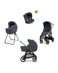 Aptica System Quattro - Sapphire Blue - Seduta All Season + Culla Open Up + Standup + Seggiolino Auto Darwin + Telaio Litio