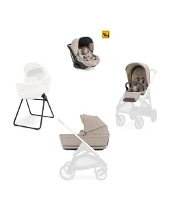 Aptica System Quattro - Vicuna Beige - Seduta All Season + Culla Open Up + Standup + Seggiolino Auto Darwin