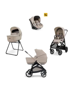 Aptica System Quattro - Vicuna Beige - Seduta All Season + Culla Open Up + Standup + Seggiolino Auto Darwin + Telaio Palladio