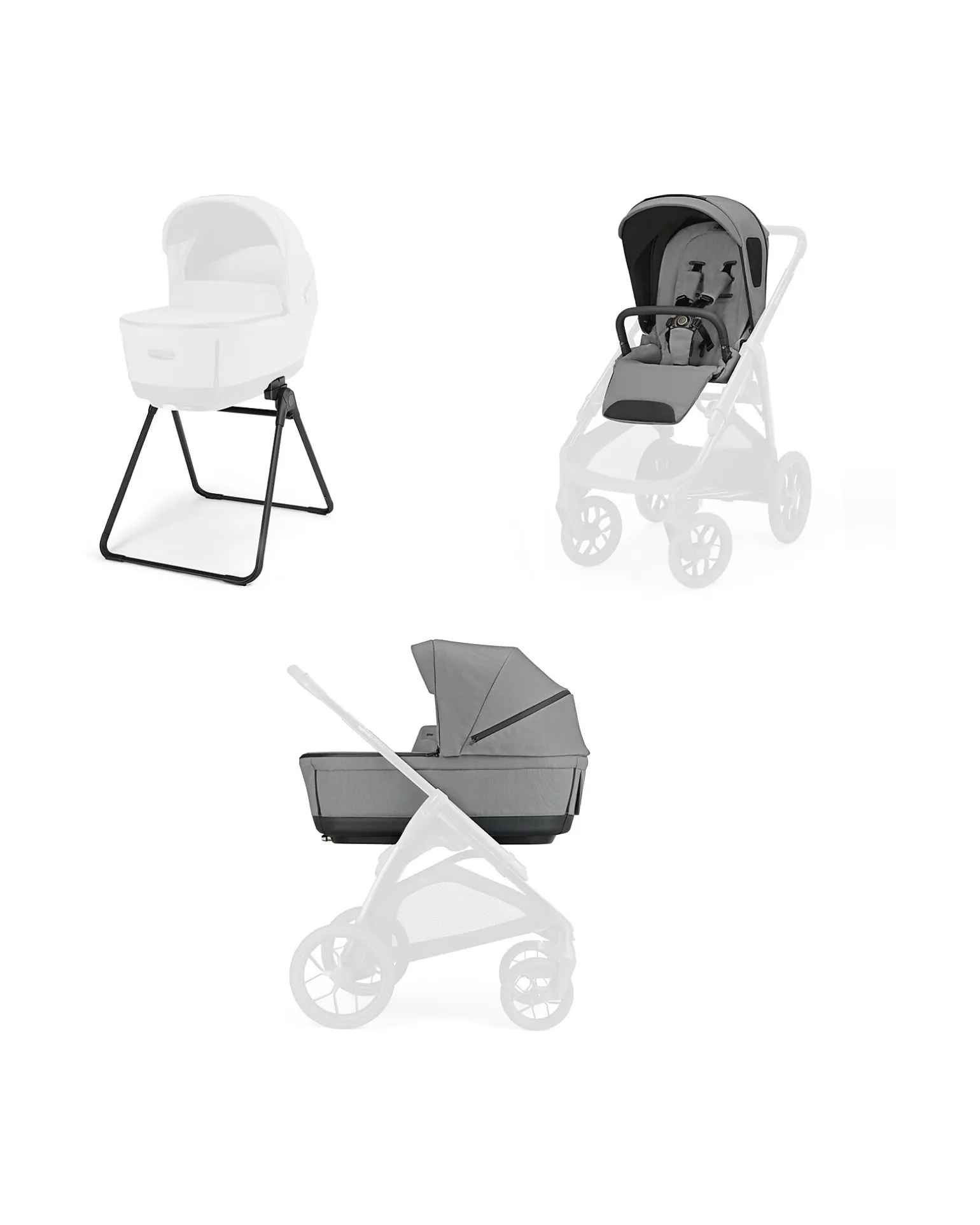 Aptica XT System Duo - Canyon Grey - Seduta All Season + Culla Open Up