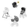 Aptica XT System Quattro - Canyon Grey - Seduta All Season + Culla Open Up + Standup + Seggiolino Auto Darwin Recline
