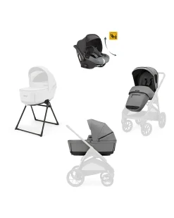 Aptica XT System Quattro - Canyon Grey - Seduta All Season + Culla Open Up + Standup + Seggiolino Auto Darwin Recline