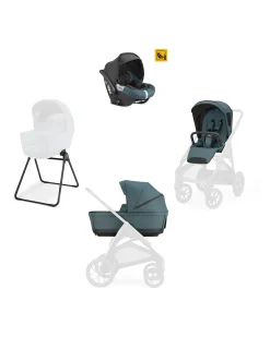 Aptica XT System Quattro - Himalaya Blue- Seduta All Season + Culla Open Up + Standup + Seggiolino Auto Darwin