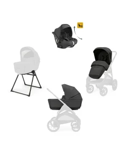 Aptica XT System Quattro - Magnet Grey - Seduta All Season + Culla Open Up + Standup + Seggiolino Auto Darwin Recline