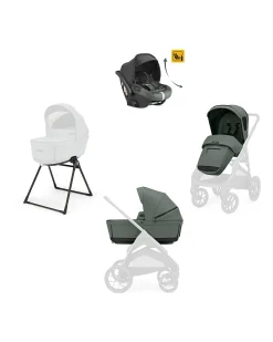 Aptica XT System Quattro - Taiga Green - Seduta All Season + Culla Open Up + Standup + Seggiolino Auto Darwin Recline