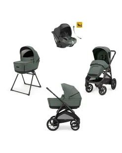 Aptica XT System Quattro - Taiga Green - Seduta All Season + Culla Open Up + Standup + Seggiolino Auto Darwin Recline