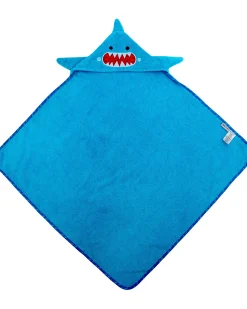Asciugamano Baby con Cappuccio - Squalo - 100% cotone