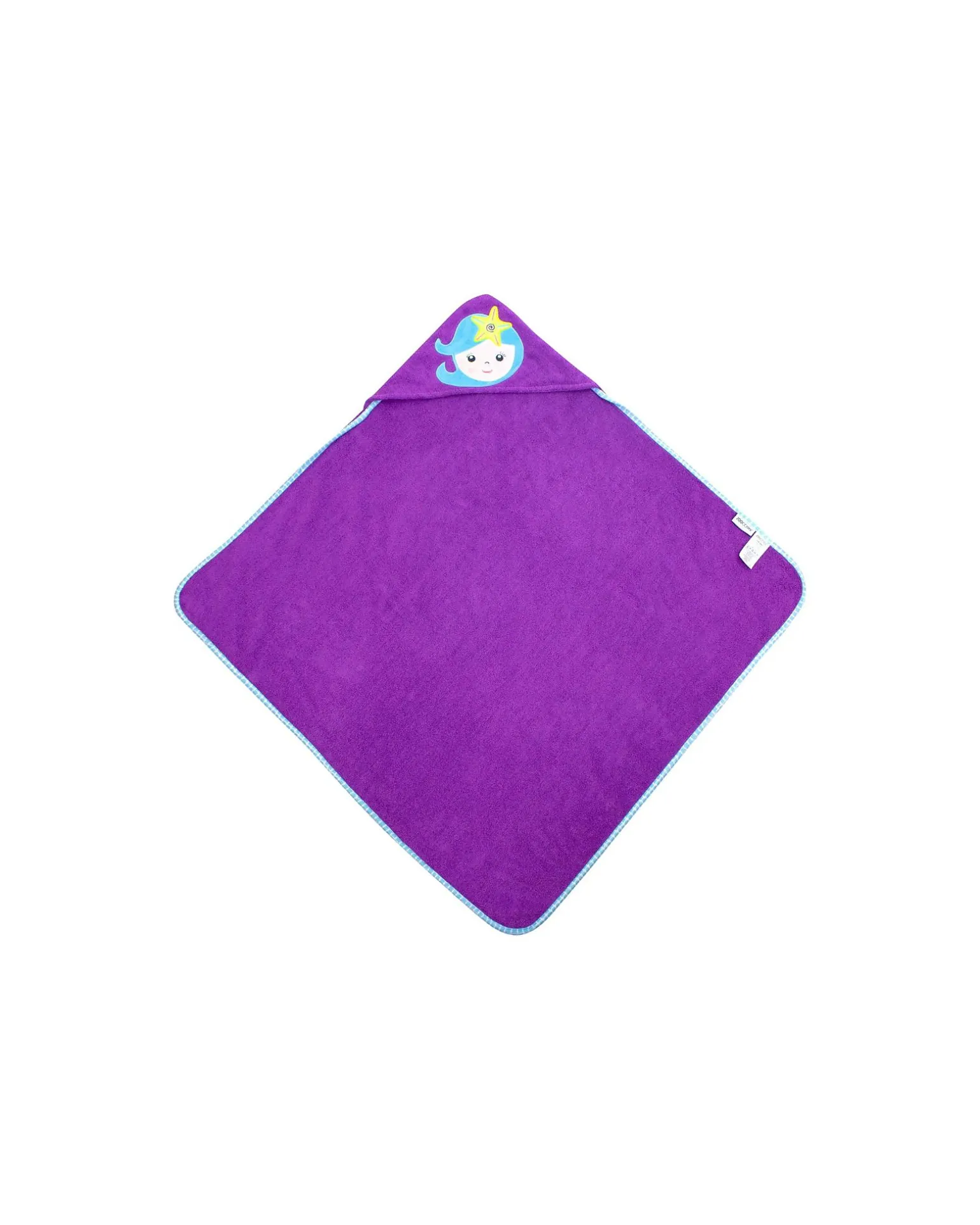 Asciugamano Baby con Cappuccio - Sirena - 100% cotone
