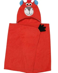 Asciugamano Bimbi con Cappuccio - Orsetto - 100% cotone