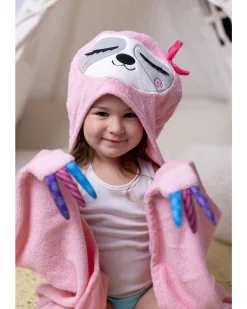 Asciugamano Bimbi con Cappuccio - Bradipo - 100% cotone