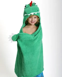 Asciugamano Bimbi con Cappuccio, Devin il Dinosauro - 100% cotone
