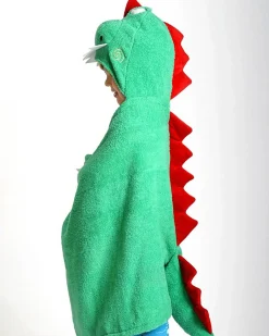 Asciugamano Bimbi con Cappuccio, Devin il Dinosauro - 100% cotone