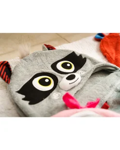 Asciugamano Bimbi con Cappuccio - Procione - 100% cotone