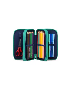 Astuccio Maxi Completo - 3 Zip e Tasca per Monete - Horsedreambear
