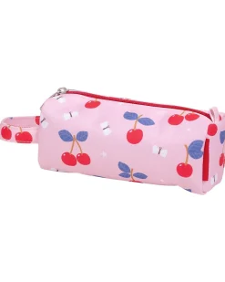 Astuccio per la Scuola con Chiusura a Zip - Ciliegie - 20x8x7 cm
