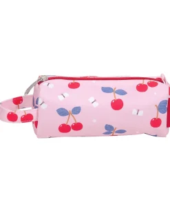 Astuccio per la Scuola con Chiusura a Zip - Ciliegie - 20x8x7 cm