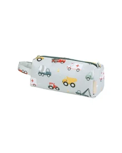 Astuccio per la Scuola con Chiusura a Zip - Veicoli - 20x8x7 cm