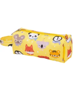 Astuccio per la Scuola con Chiusura a Zip - Amici animali - 20x8x7 cm
