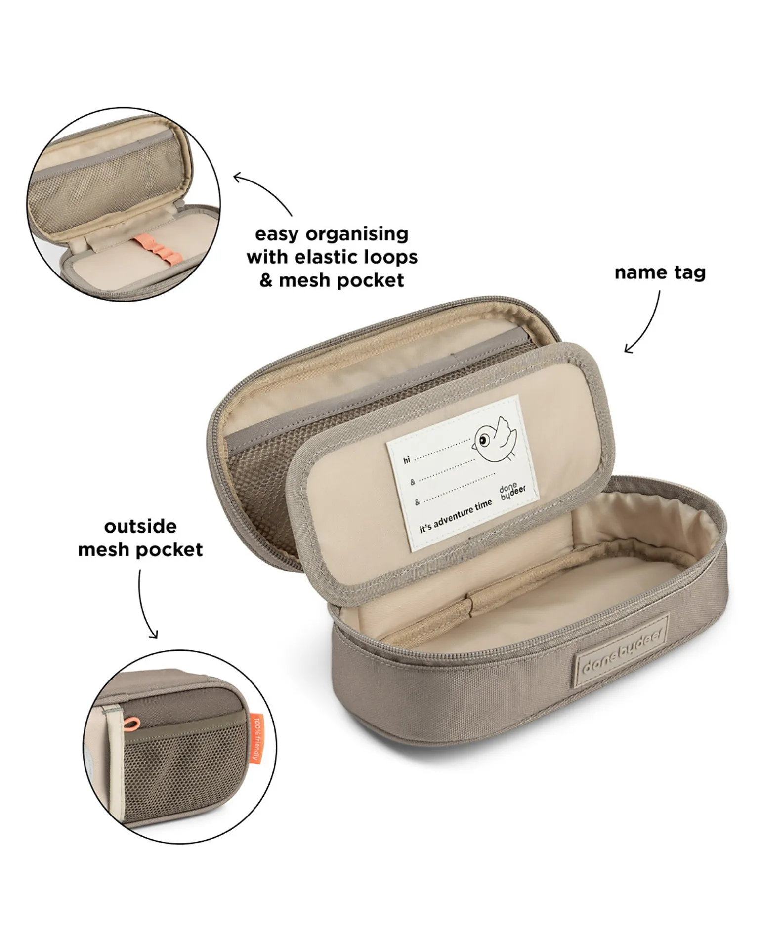 Astuccio - Tiny Trails - Sabbia - 22 x 10,5 x 6 cm