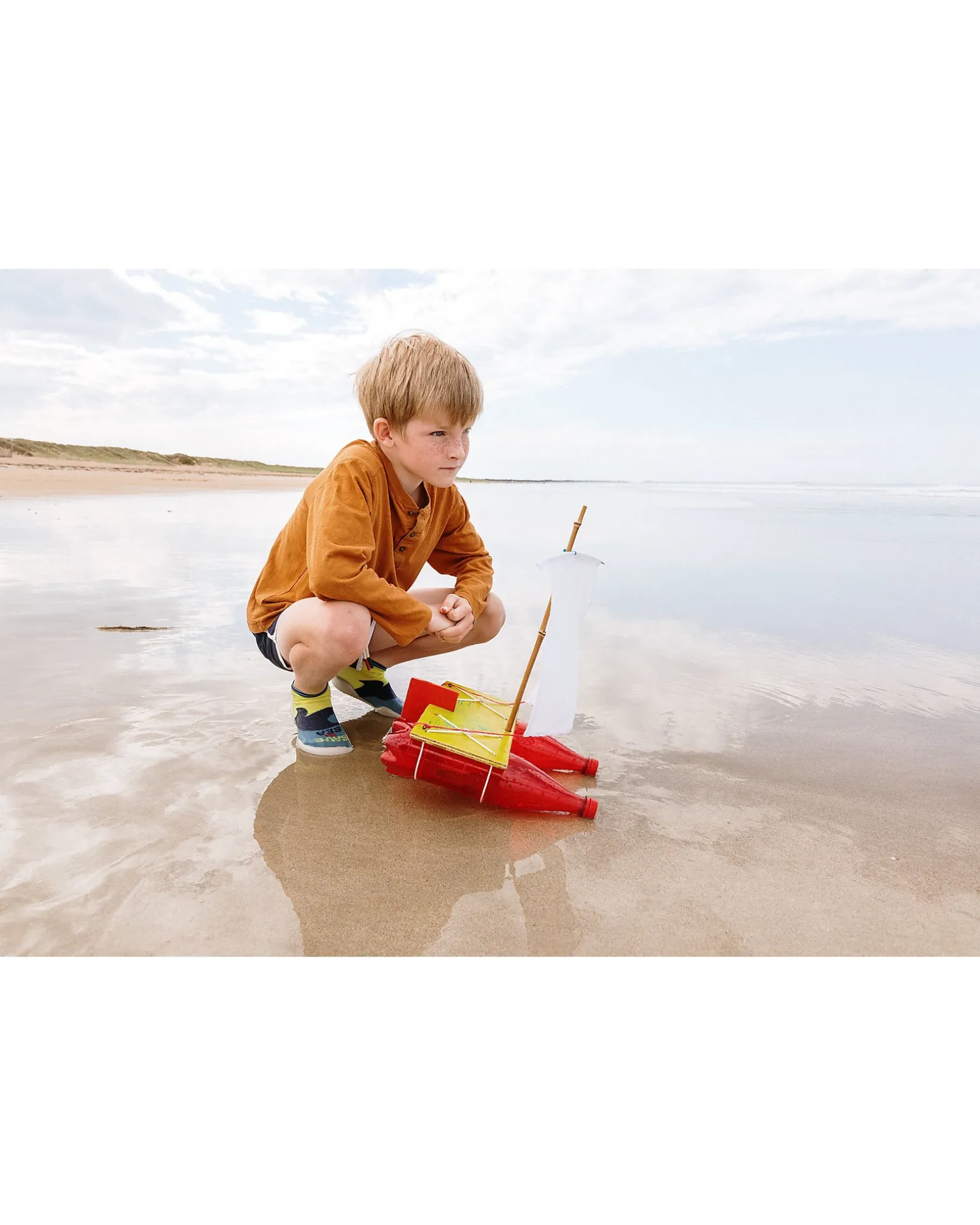 Babbucce Estive con Suola Ergonomica - Save the Sea - Filato Seaqual Plastica Marina Riciclata