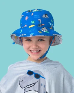 Baby Cappello Estivo Reversibile Anti-UV SPF 50+ Dinosauri