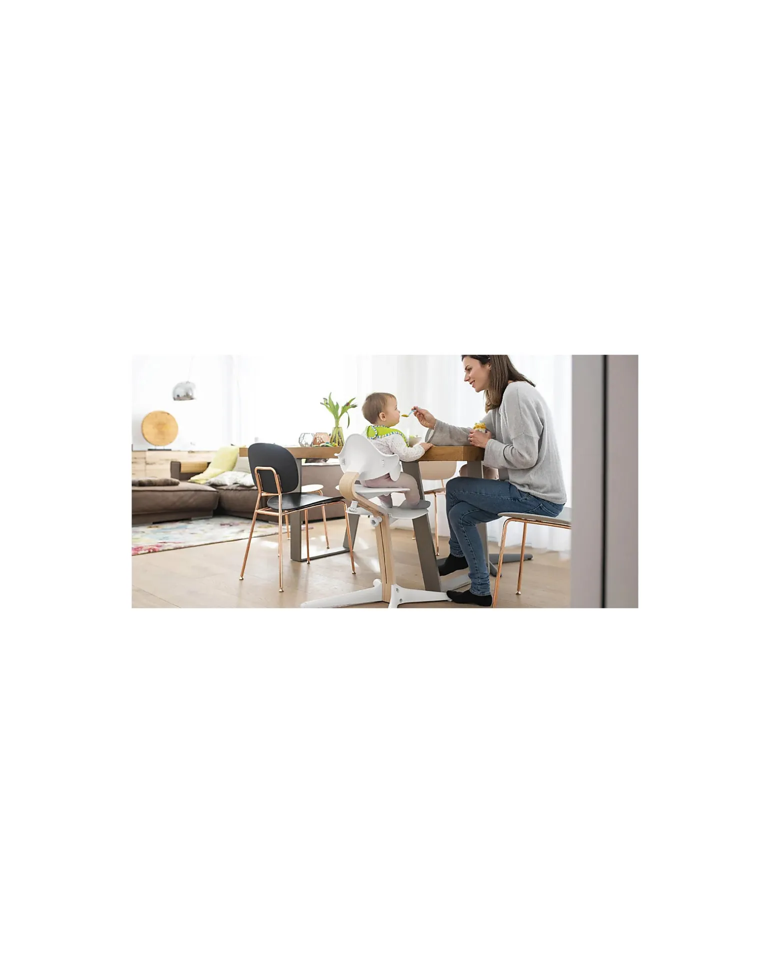 Baby Set per Sedia Evolutiva Nomi - Bianco