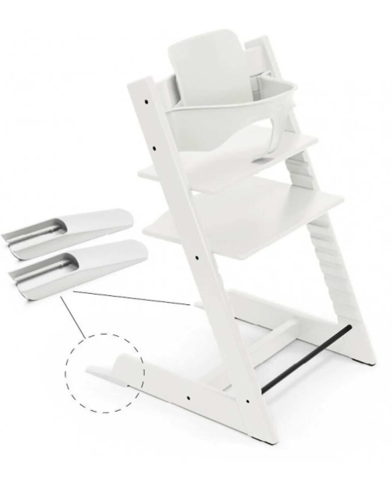 Baby Set 2 per Sedia Evolutiva Tripp Trapp - Bianco