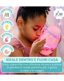 Barattolo per Gioco Sensoriale - Arancione - Adatto da 18 Mesi