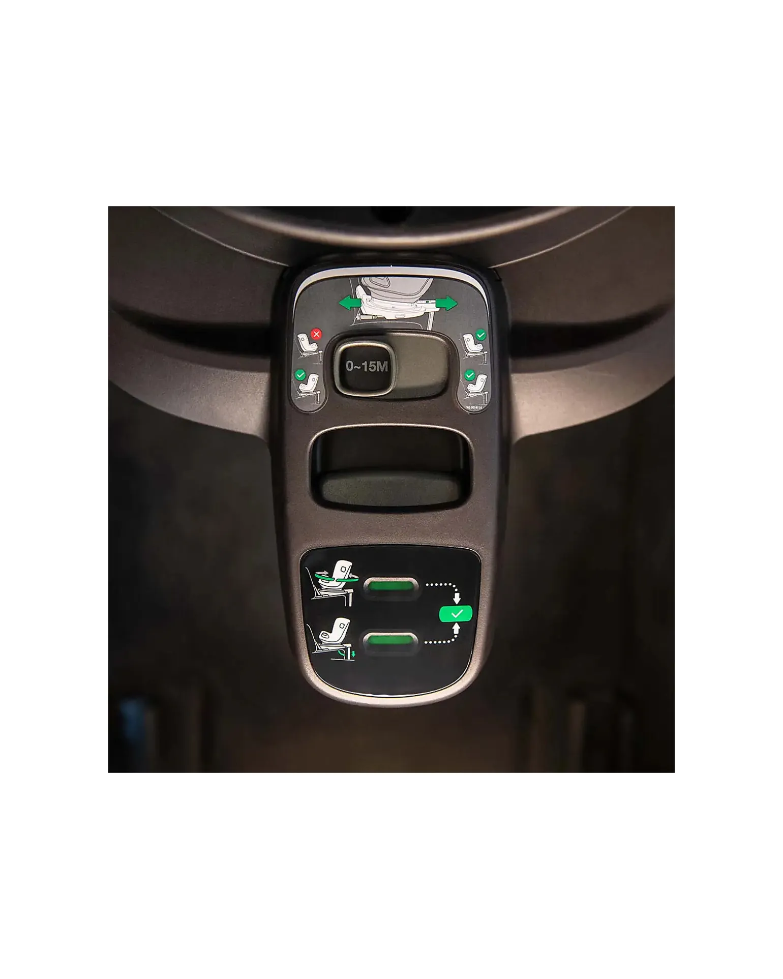 Base Seggiolino Auto Curv - Caviar - Ruota a 360 gradi