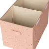 Baule Portagiochi Ripiegabile - Terrazzo Argilla - 100% Poliestere Riciclato - 62x38x38cm