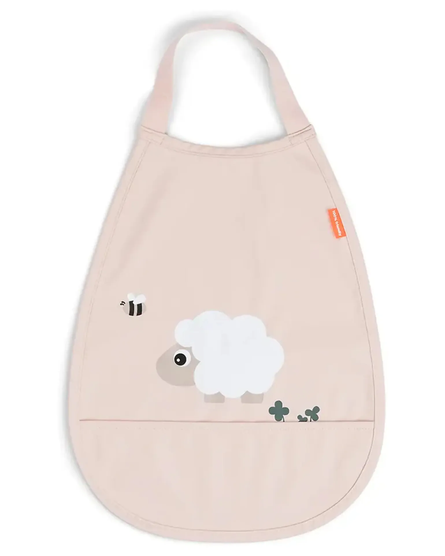 Bavaglino Pull Over - Impermebaile con Tasca - Tiny Farm - Cipria