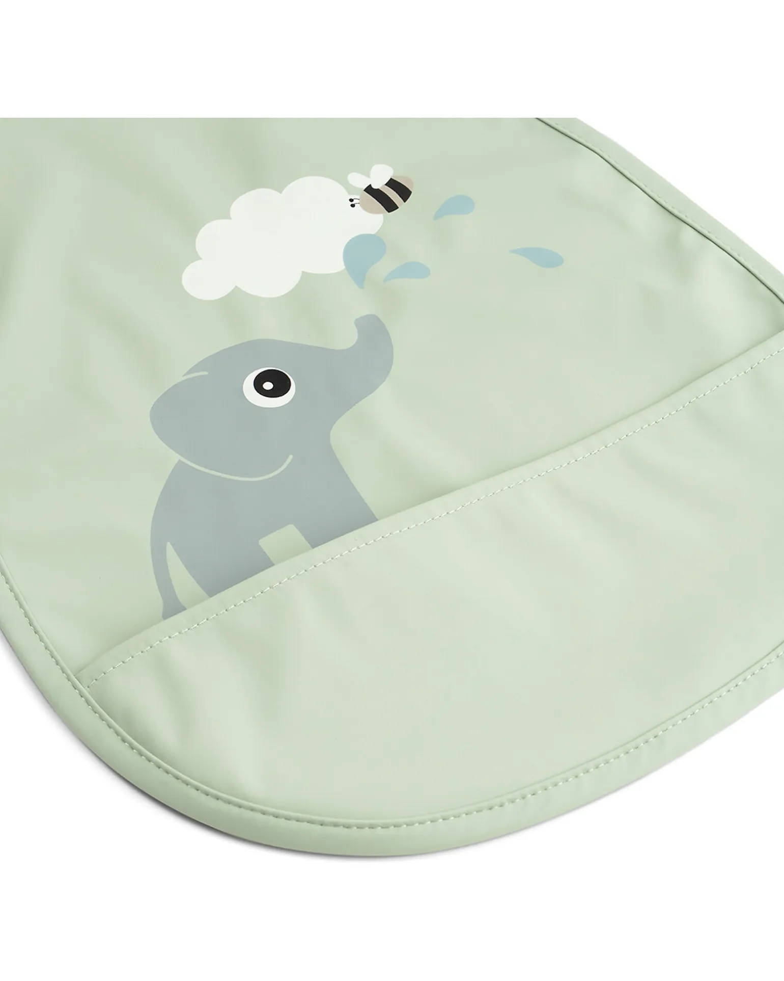 Bavaglino Pull Over - Impermebaile con Tasca - Elphee - Verde - Certificato OEKO-TEX