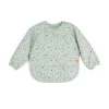 Bavaglio a Maniche Lunghe Impermeabile con Tasca - Happy Dots - Verde - Certificato Oeko-Tex