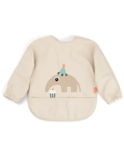 Bavaglio Impermeabile a Maniche Lunghe con Tasca - Celebration - Sabbia - Certificato OEKO-TEX - 6m+