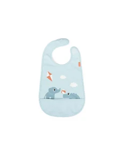 Bavaglio Impermeabile - Chiusura in Velcro - Blu - con Tasca